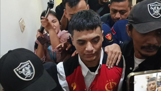 Vadel Badjideh di Pengadilan Negeri Jakarta Selatan pada Rabu (1/10/2025). [FTNews/Raka]